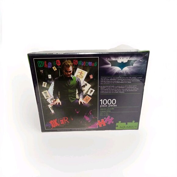 Batman Dark Knight Joker Puzzle Why So Serious Heath Ledger 1000 Pc DC Comics - Picture 2 of 3